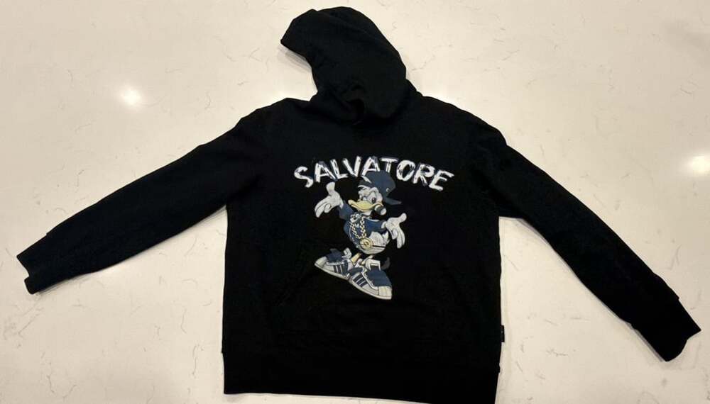 Salvatore Galliano Salvatore Donald Duck Hoodie Black